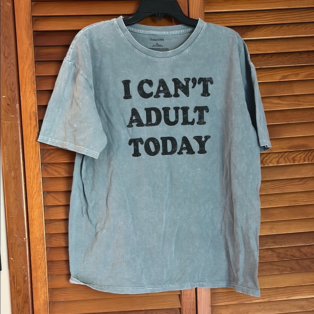 Maurices Blue Short Sleeve Tee Casual Collection